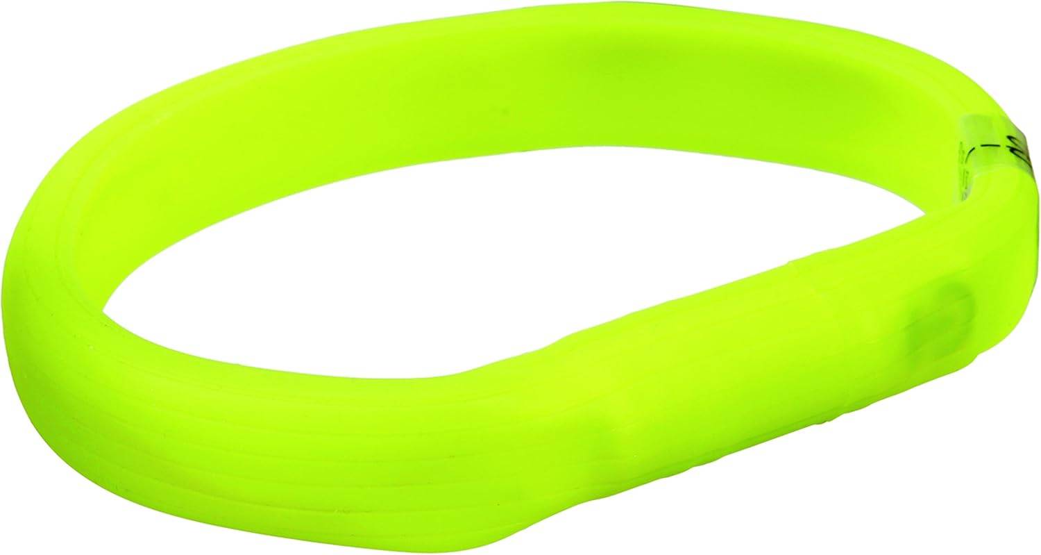 Trixie Lichtgevende Halsband Hond Usb Flash Light Oplaadbaar Blauw 30 MMX70 CM 2 ST