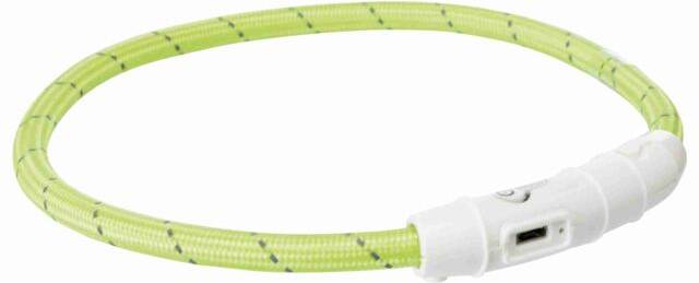 Trixie Lichtgevende Halsband Hond Flash Usb Tpu / Nylon Groen 65X0.7 cm