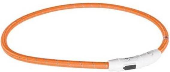 Trixie Lichtgevende Halsband Hond Flash Usb Tpu / Nylon Oranje 65X0.7 cm
