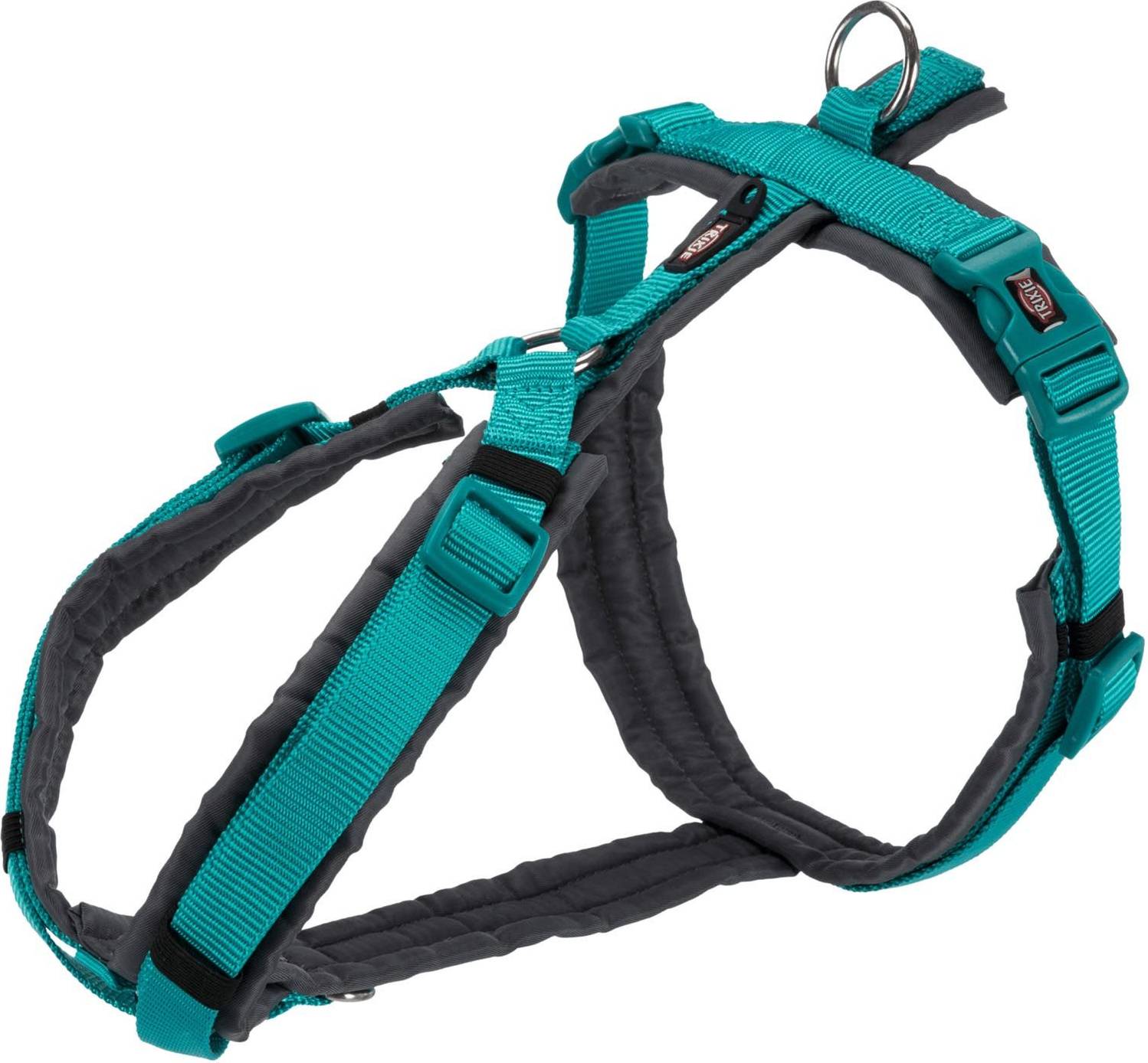 Trixie Hondentuig Premium Trekking Fuchsia / Grijs 80-97X2.5 CM