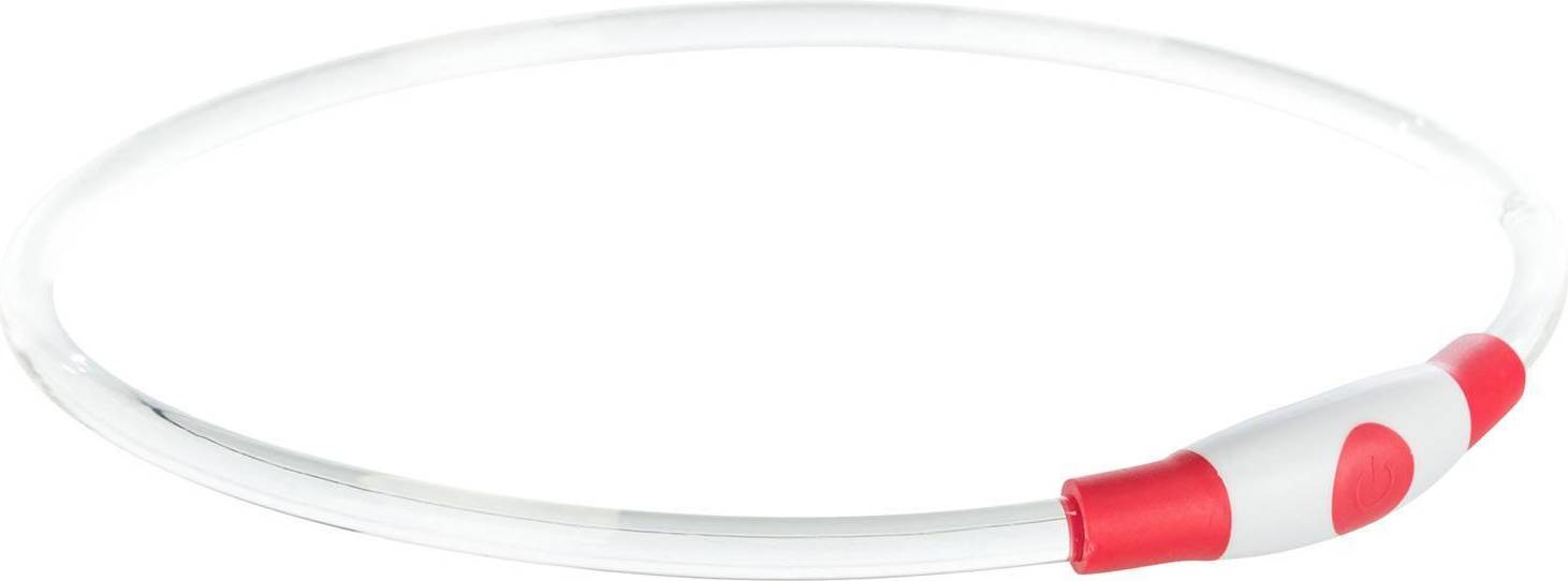 Trixie Lichtgevende Halsband Usb Flash Light Oplaadbaar Tpu Rood 40X0.8 CM