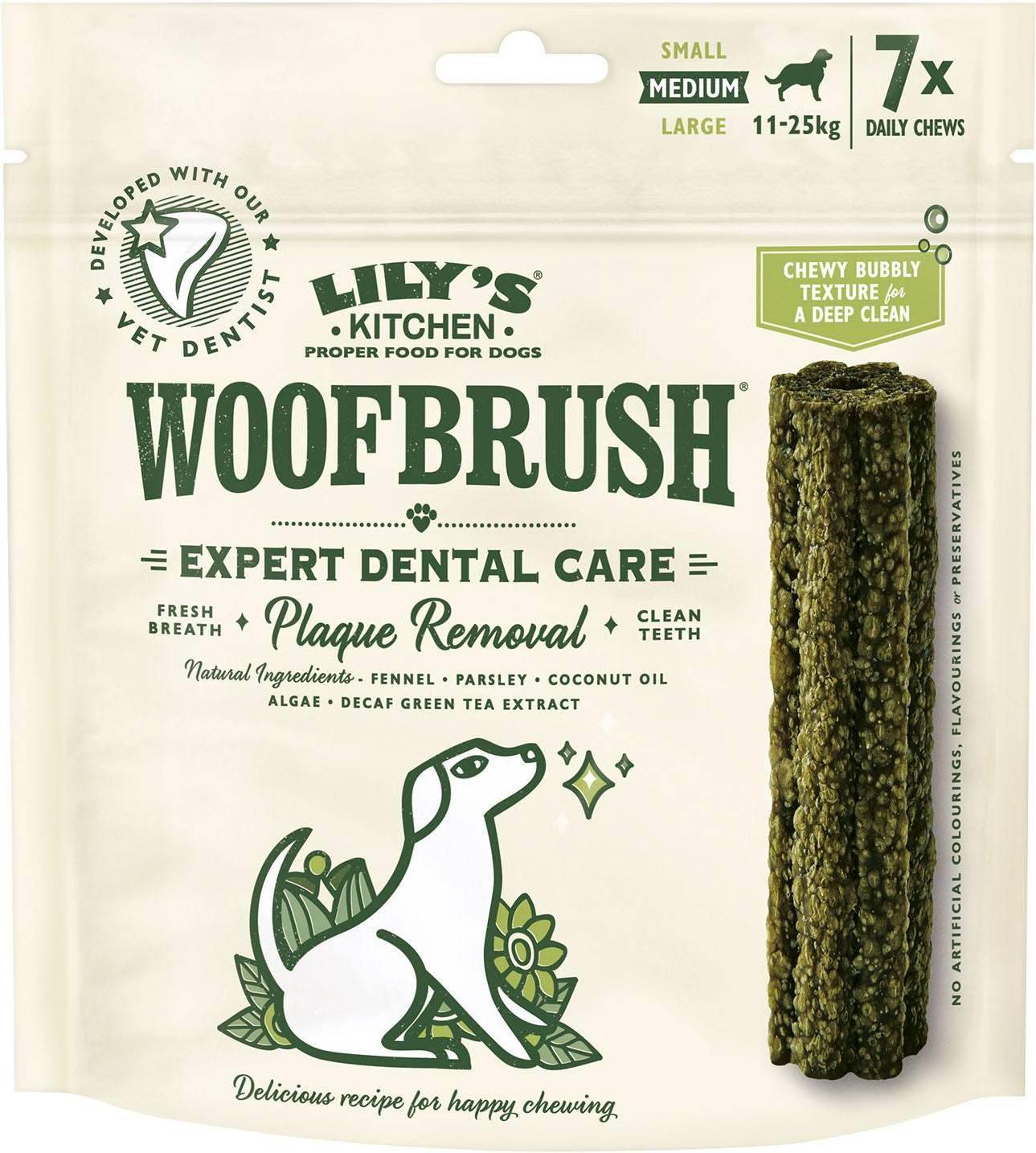 Lily's Kitchen Dog Woofbrush Dental Care MEDIUM 7X28 GR