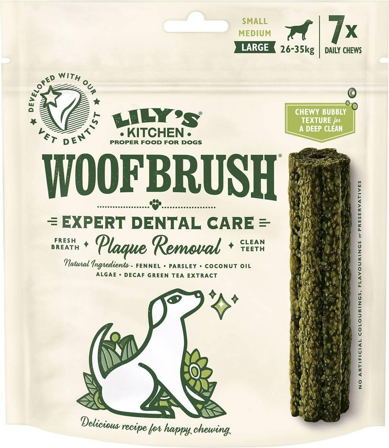 Lily's Kitchen Dog Woofbrush Dental Care LARGE 7X47 GR