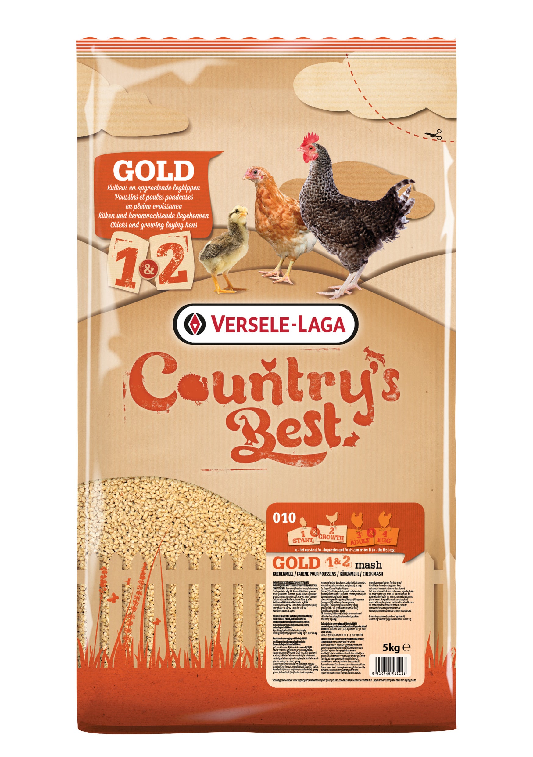 Versele-Laga Country's Best Gold 1&2 Mash Opgroeimeel 5 KG