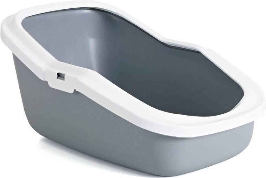 Savic Kattenbak Aseo Grijs / Wit 56X39X27.5 CM