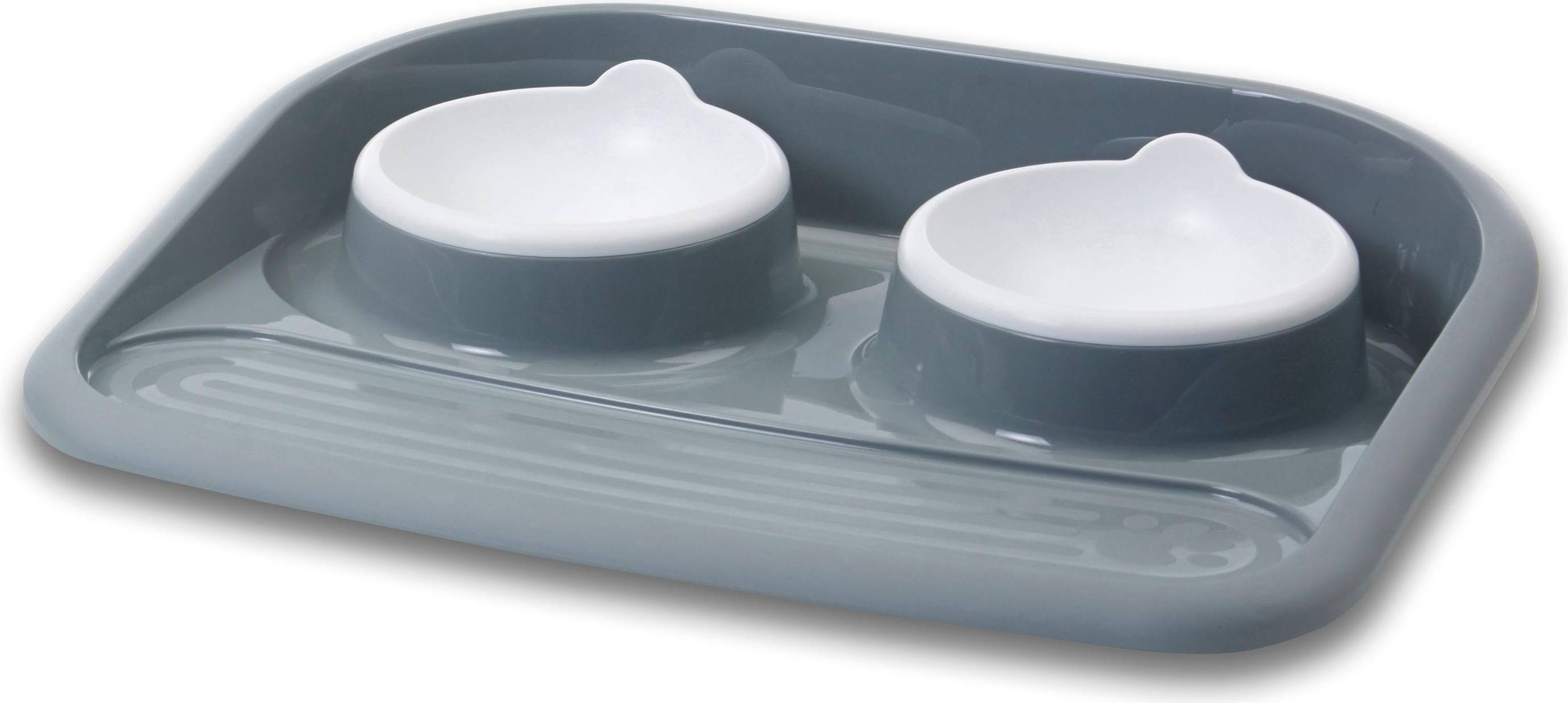 Savic Butler Voerbak en Drinkbak Met Plateau en Antislip Voetjes 2X300 ML