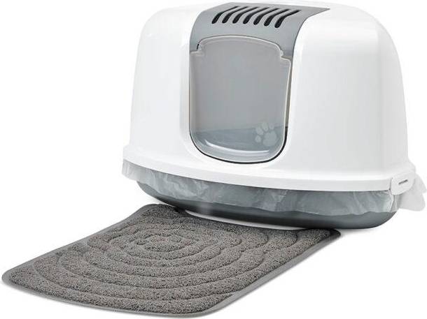 Savic Hoek Kattenbak Nestor Grijs / Wit 58.5X45.5X40 CM