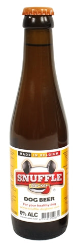 Snuffle Hondenbier Kipsmaak in Glazen Fles 25 CL
