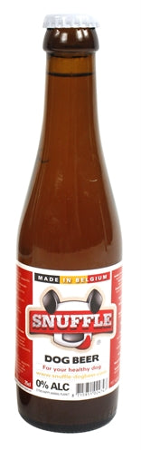 Snuffle Hondenbier Rundsmaak in Glazen Fles 25 CL