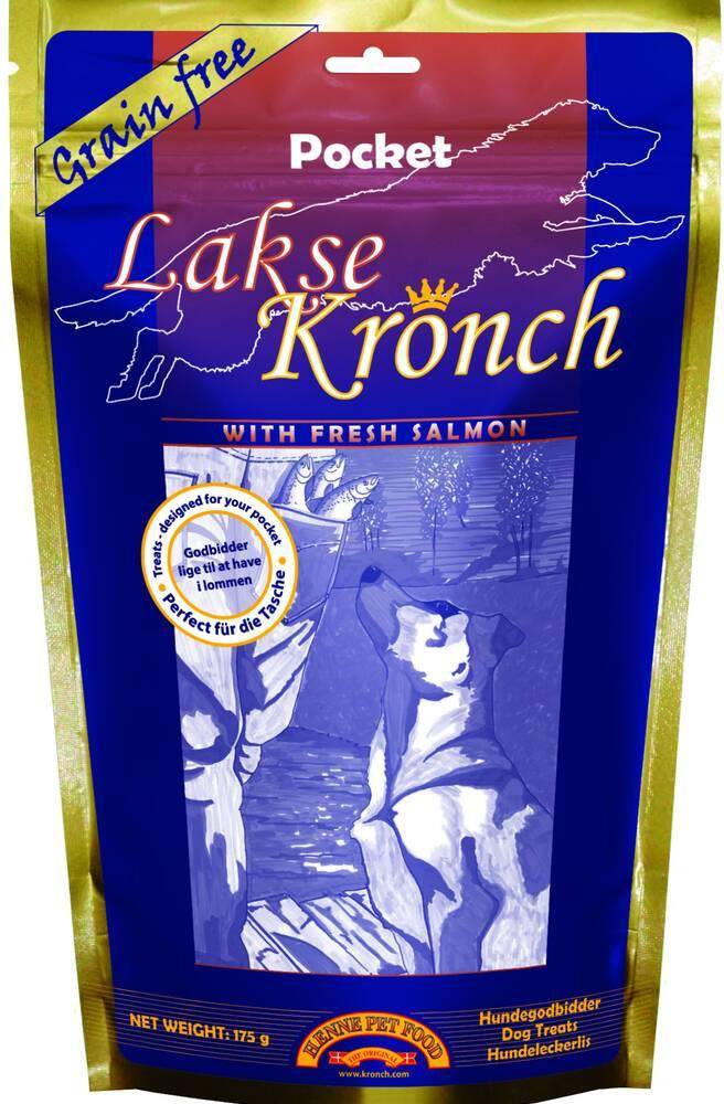 Kronch 76% Zalmsnacks Pockets 175 GR