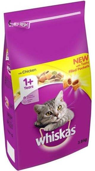 Whiskas Droog Adult Kip 3.8 KG