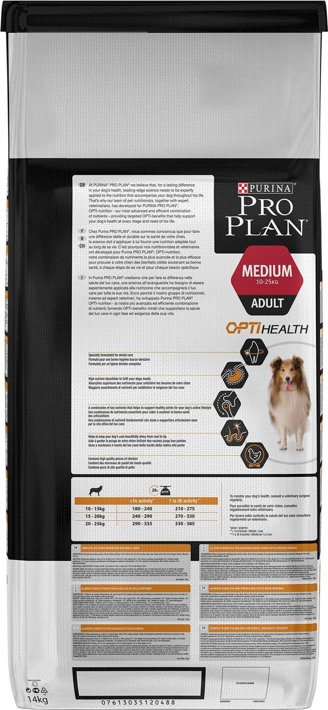 Pro Plan Dog Adult Medium Kip / Rijst 14 KG