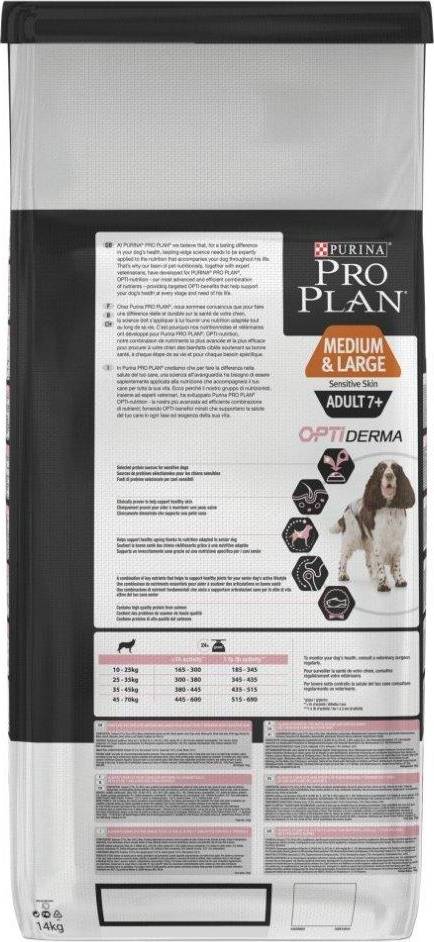 Pro Plan Dog Adult Medium / Large 7+ Sensitive Skin 14 KG
