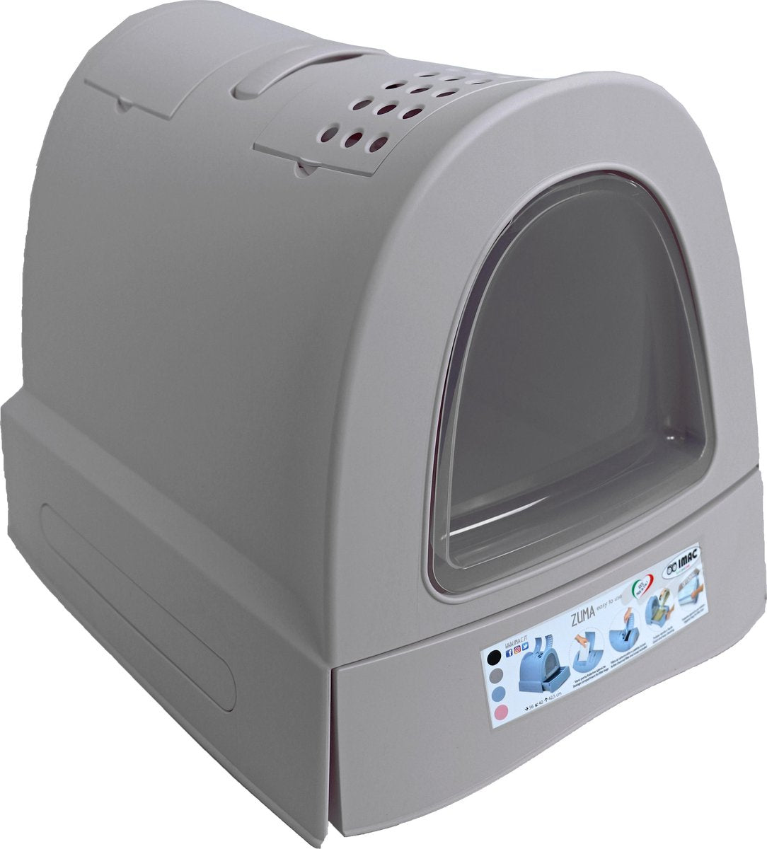 Imac Kattenbak Zuma Met Schuiflade Taupe 40X56X42.5 CM