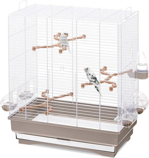 Imac Vogelkooi Carlotta Taupe / Wit 50X30X56 CM