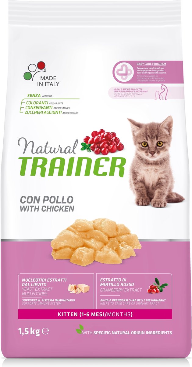 Natural Trainer Cat Kitten Chicken 1.5 KG