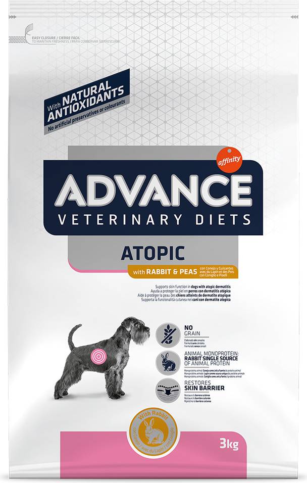 Advance Veterinary Diet Dog Atopic Gevoelige Huid Graanvrij / Derma 3 KG