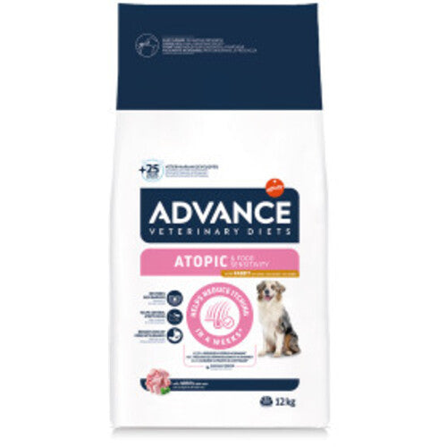 Advance Veterinary Diet Dog Atopic Gevoelige Huid Graanvrij / Derma 12 KG