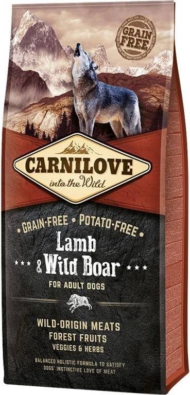 Carnilove Lamb / Wild Boar Adult 12 KG