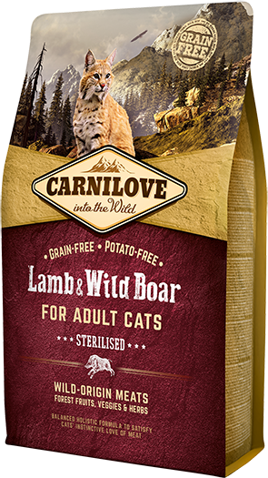 Carnilove Lamb / Wild Boar Sterilised 2 KG
