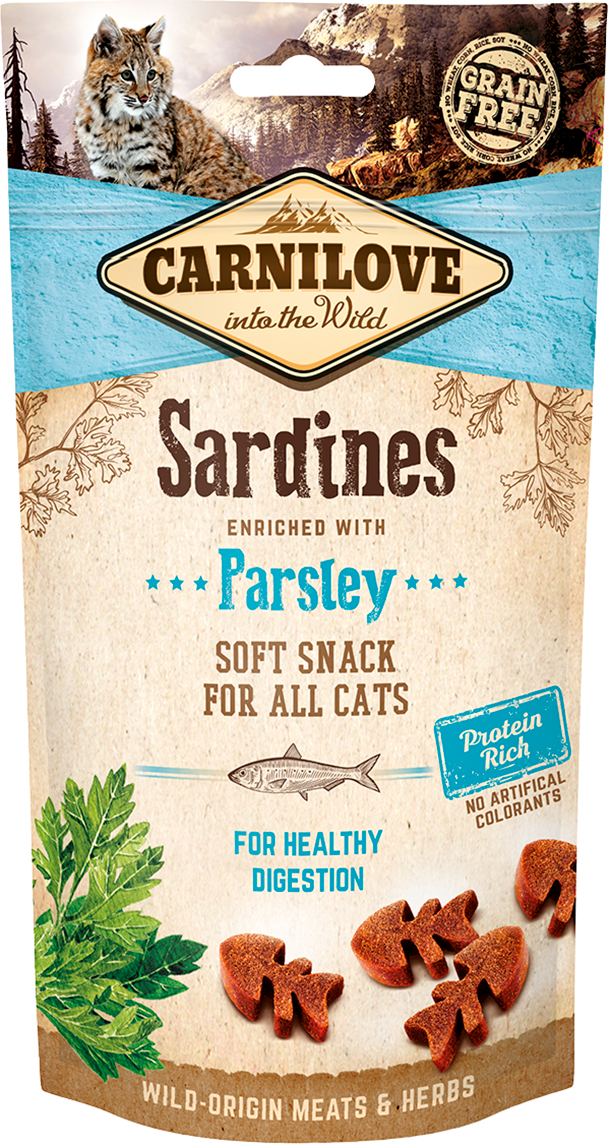 Carnilove Soft Snack Sardines / Peterselie 50 GR