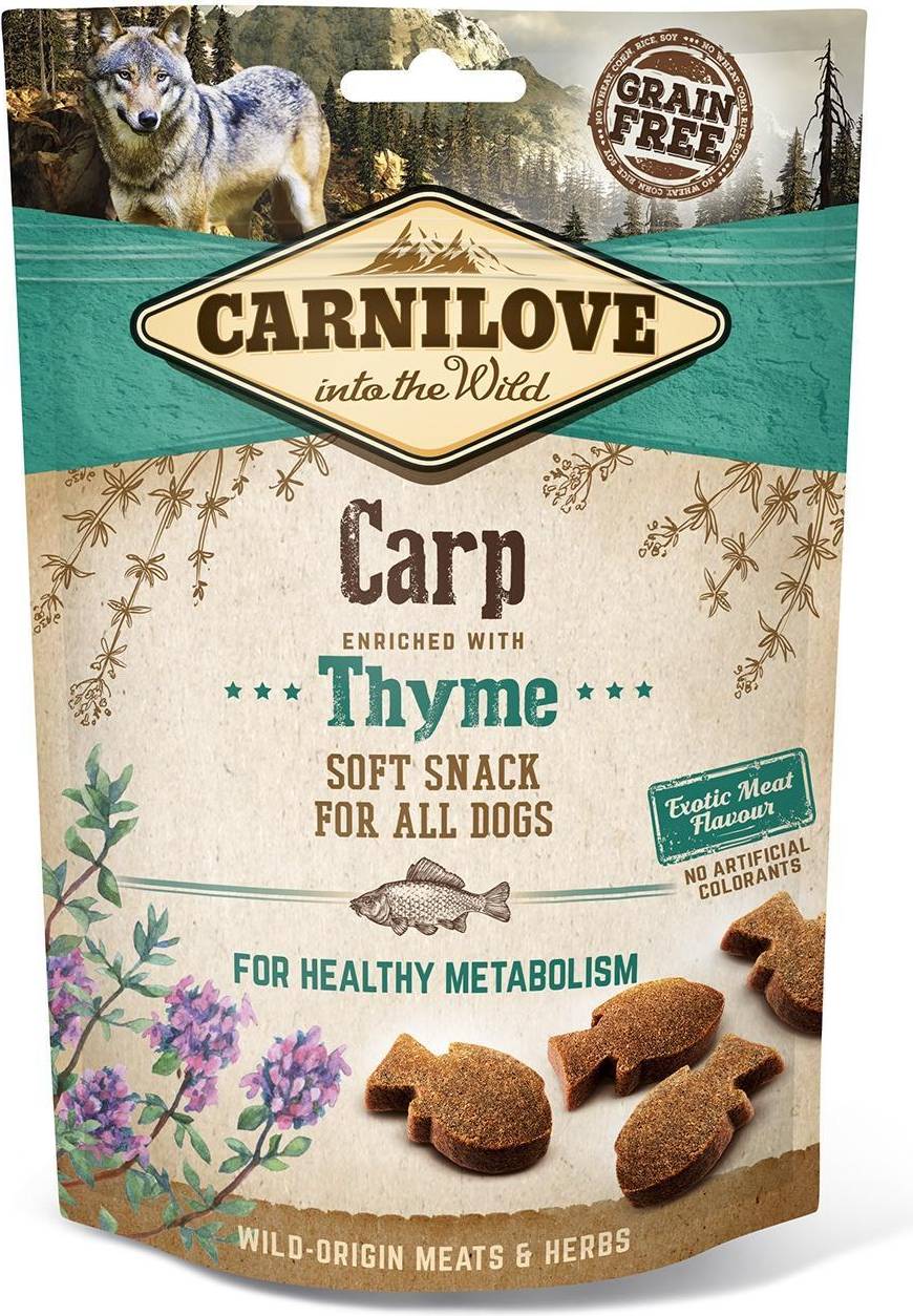 Carnilove Soft Snack Karper / Tijm 200 GR