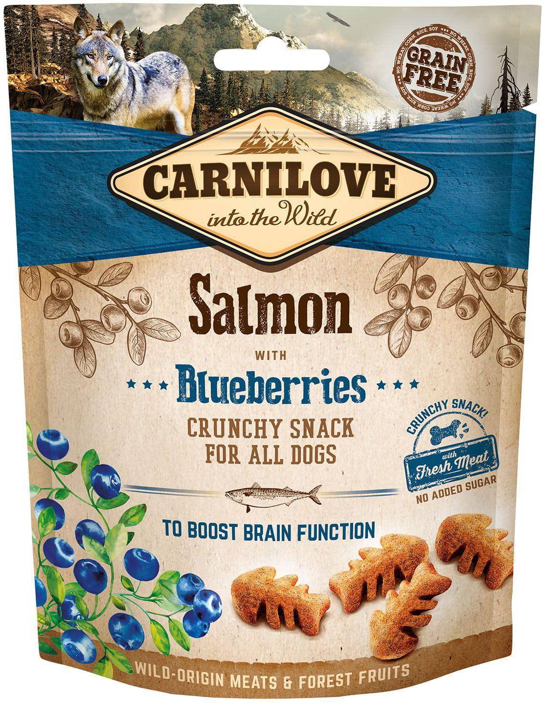 Carnilove Crunchy Snack Zalm / Blauwe Bes 200 GR