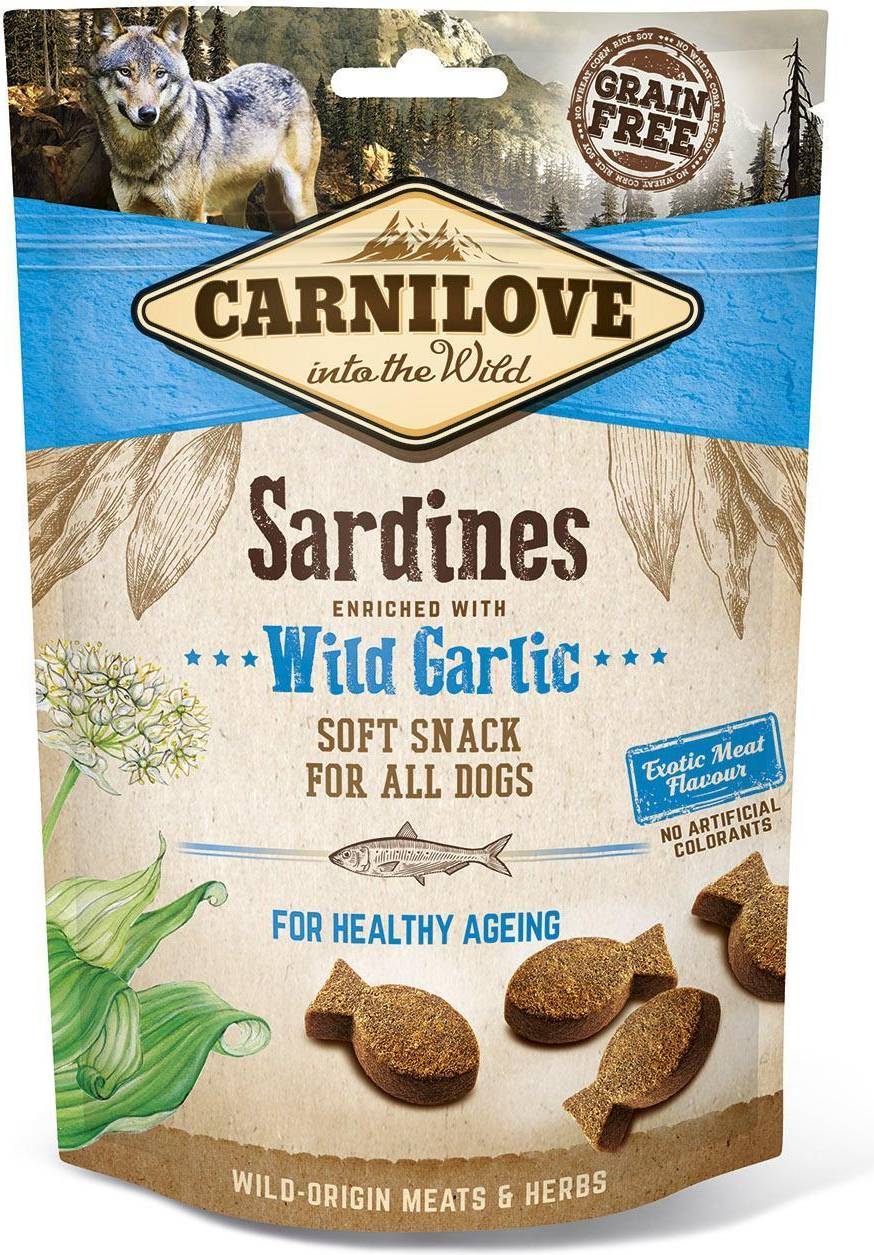 Carnilove Soft Snack Sardines / Wilde Knoflook 200 GR