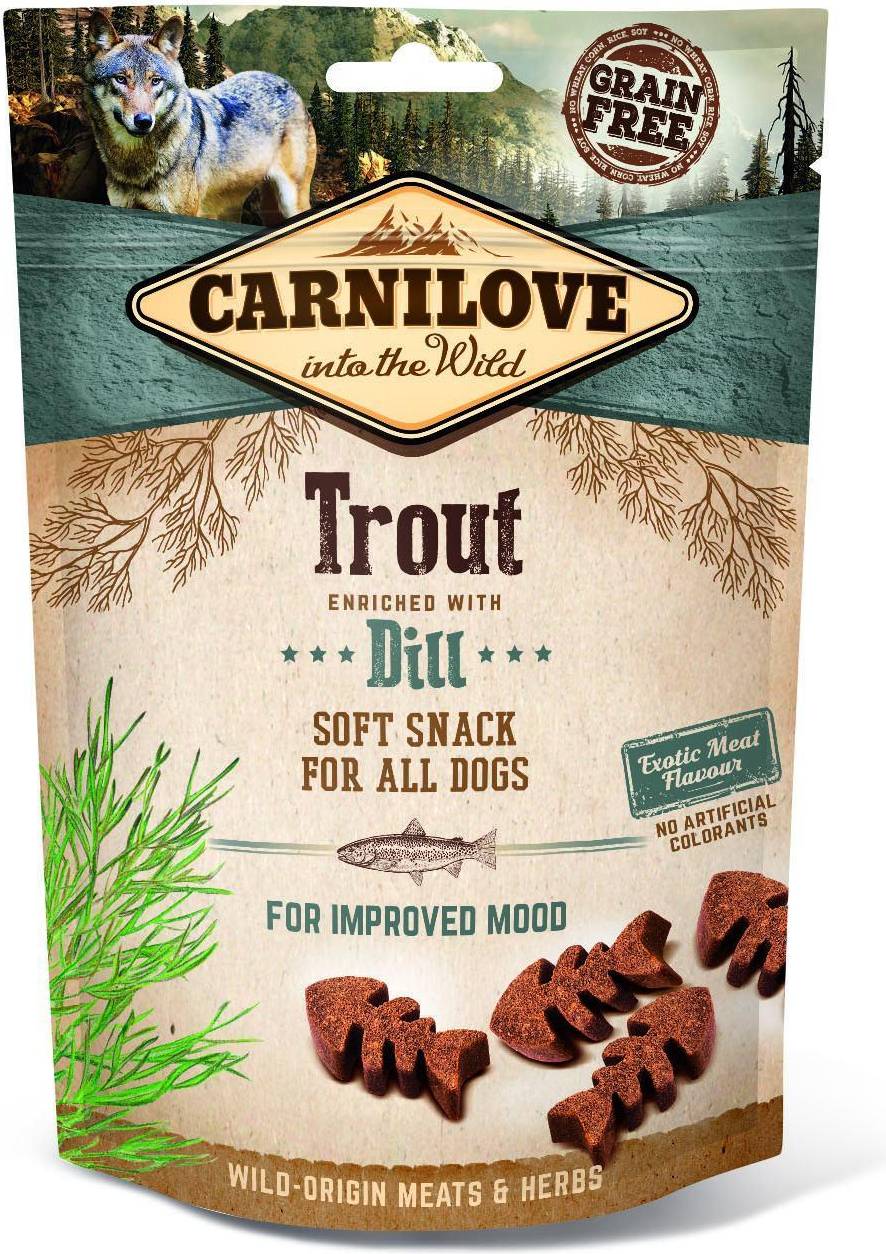 Carnilove Soft Snack Forel / Dille 200 GR