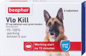 Beaphar Vlo Kill+ Grote Hond Vanaf 11 Kg 6 TABLETTEN