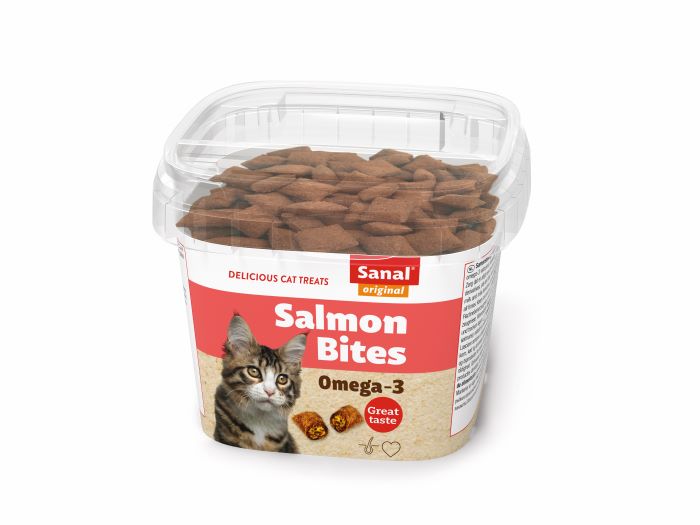 Sanal Cat Salmon Bites Cup 75 GR