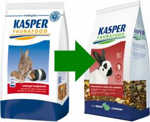Kasper Faunafood Hobbyline Gemengd Konijnenvoer Met Rode Wortel 3.5 KG