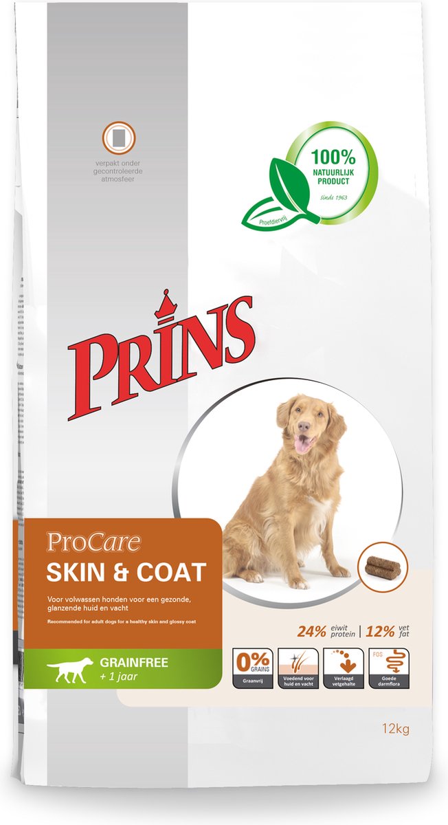 Prins Procare Graanvrij Skin & Coat 12 KG