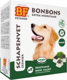 Bf Petfood Schapenvet Maxi Bonbons Zeewier 40 ST