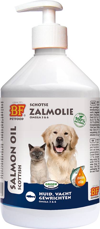 Bf Petfood Zalmolie 500 ML