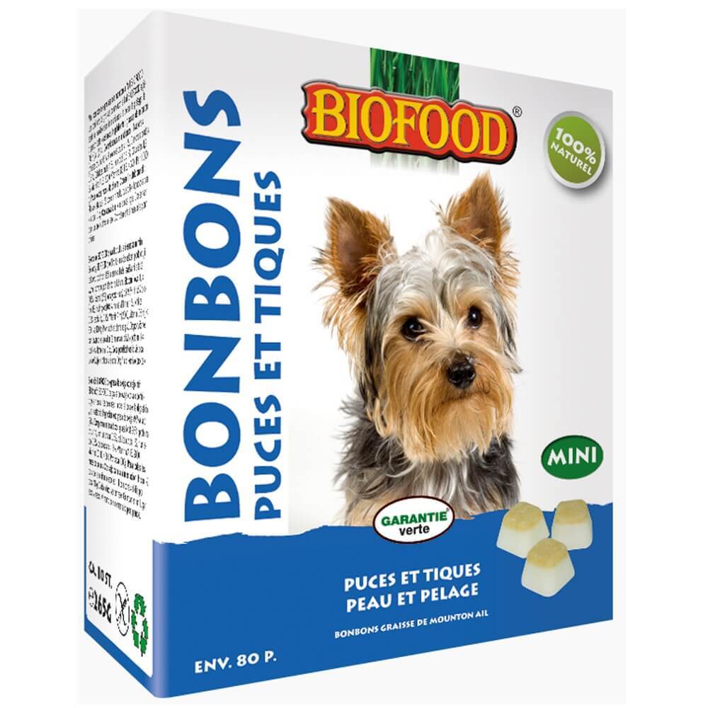 Bf Petfood Schapenvet Mini Bonbons Knoflook 80 ST
