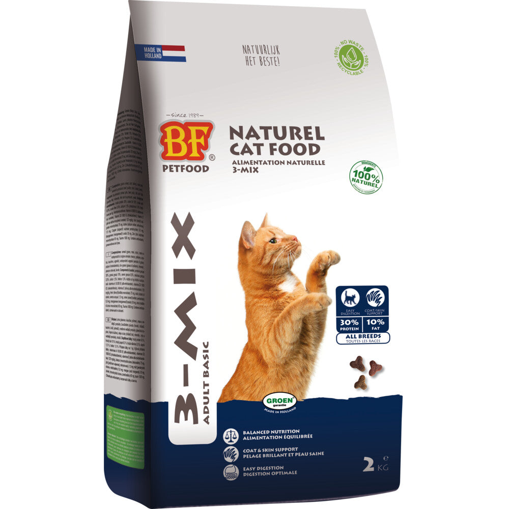 Bf Petfood Kattenvoeding Kat 3-Mix 2 KG