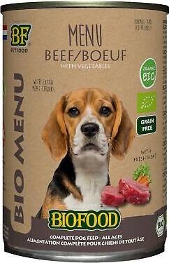 Bf Petfood Organic Hond Rund Menu Blik 12X400 GR