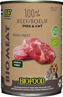 Bf Petfood Organic Hond 100% Rund Blik 12X400 GR