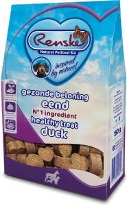 Renske Gezonde Beloning Hartjes Eend 150 GR