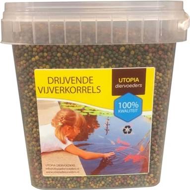 Drijvende Vijverkorrel 3 MM 1 KG 2.5 LTR