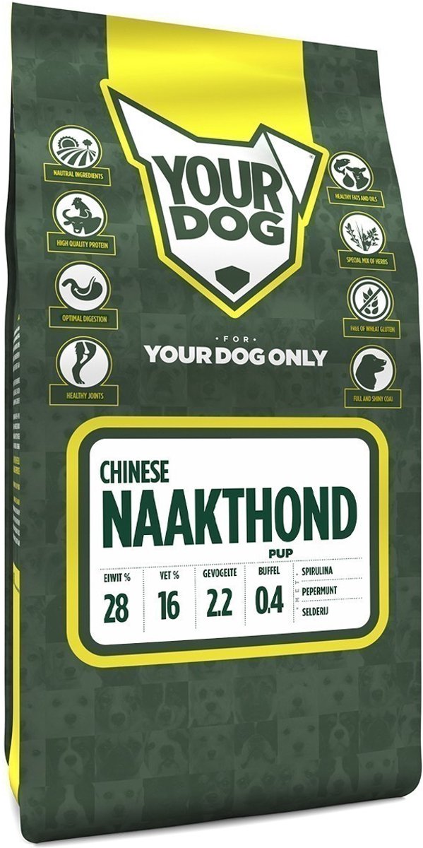 Yourdog Chinese Naakthond Pup 3 KG