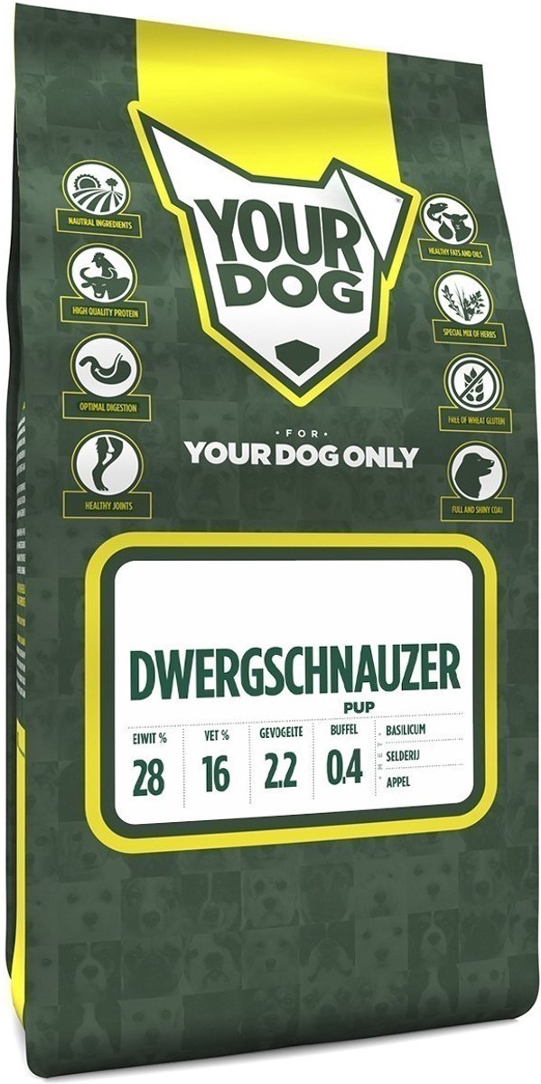 Yourdog Dwergschnauzer Pup 3 KG