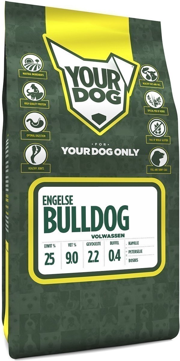 Yourdog Engelse Bulldog Volwassen 3 KG
